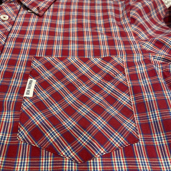 Plaid Red, Blue & White Long-Sleeve Button Down - Picture 8 of 9